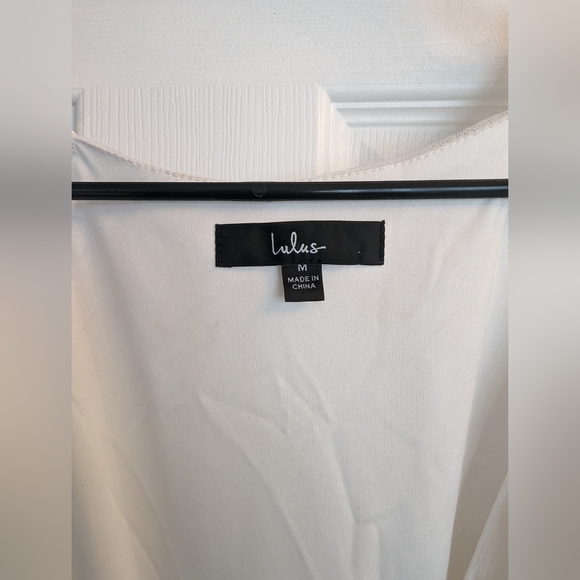 Size Medium Long Sleeve Lace and Sequin Romper from Lulus - Picture 4 of 5